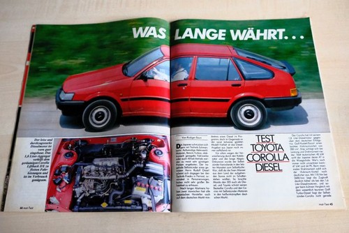 Mot 1986 toyota corolla - mot, 24/1986