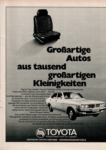 Original werbung der 70er - der,
