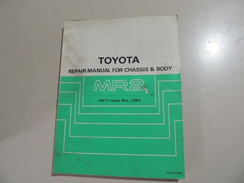 Toyota mr2 service - toyota,