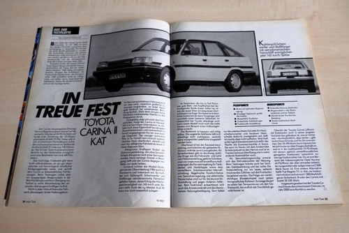 Mot 1987 toyota - toyota, carina